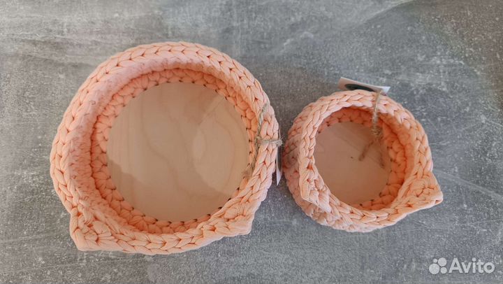 Набор интерьерных корзин с ушками 2шт