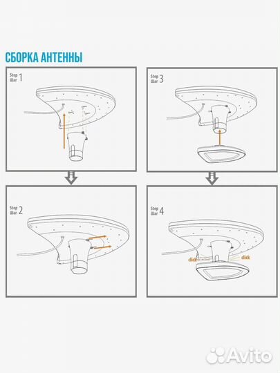 Рэмо Телевизионная антенна тв BAS-5125-USB