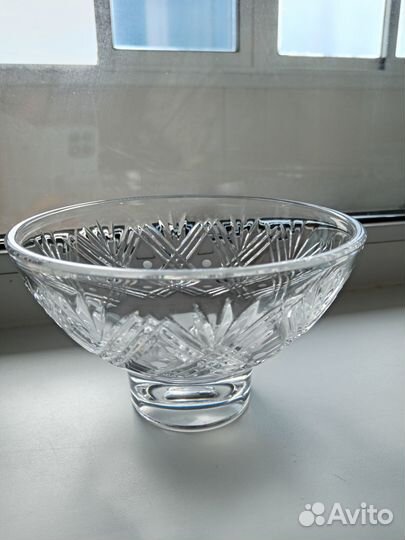 Салатник, ваза времен СССР хрусталь