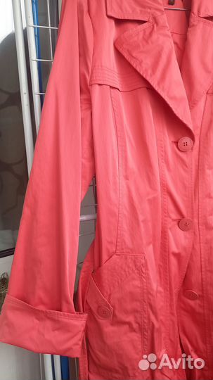 Плащ женский демисезонный: Розовый Коралл