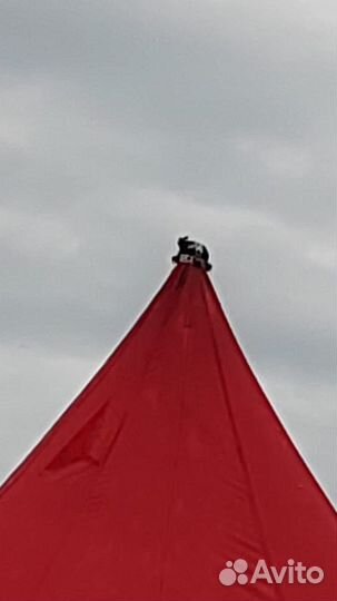 Тент шатер звезда 9м (45м2) с пологами