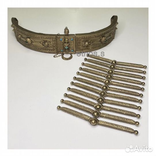 Национальный пояс и нагрудники ручной работы