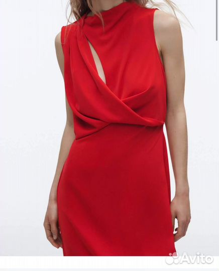 Платье zara красное