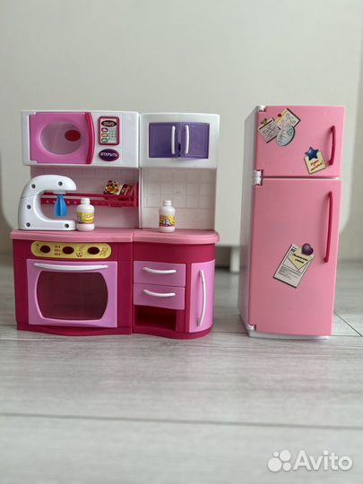 Домик для барби с мебелью