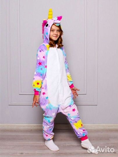 Кигуруми детский Единорог со звездами