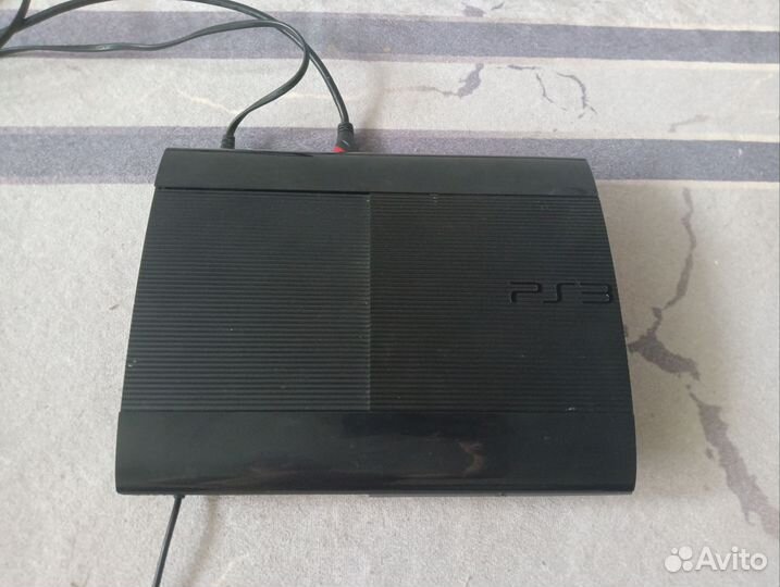 Игровая приставка ps3 super slim прошитая и диски