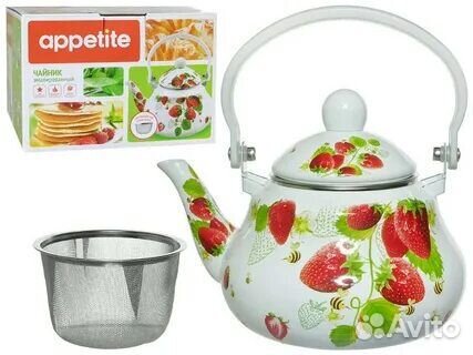 Чайник эмалированный верана 1,5л. - TM appetite
