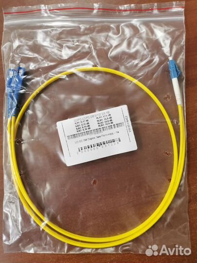 LC(UPC) -SC duplex 1м, 3мм,оптический патч 200 шт