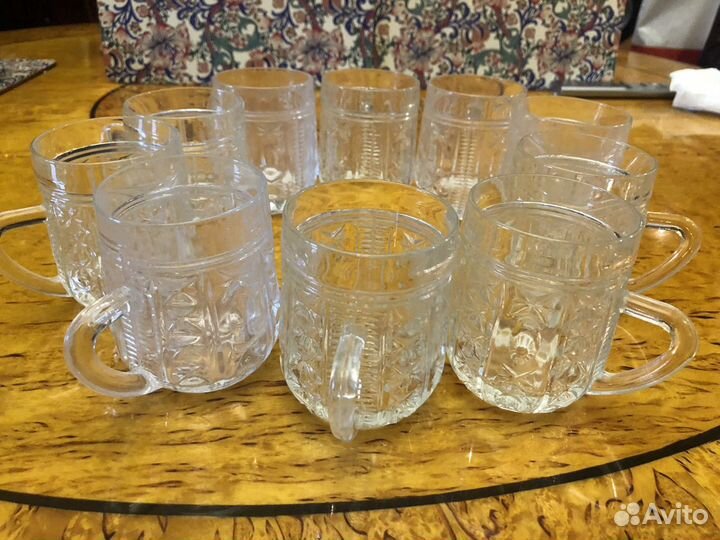 10 штук Кружка хрусталь СССР