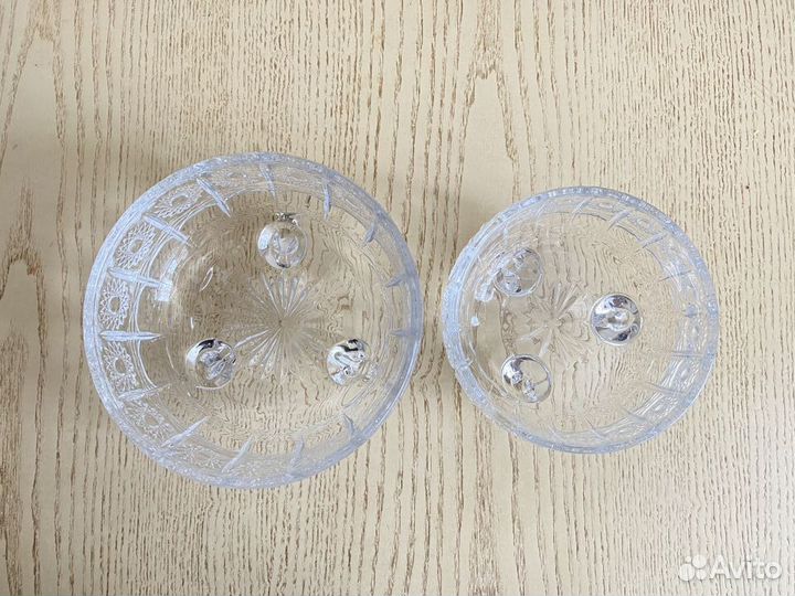 Конфетницы хрустальные