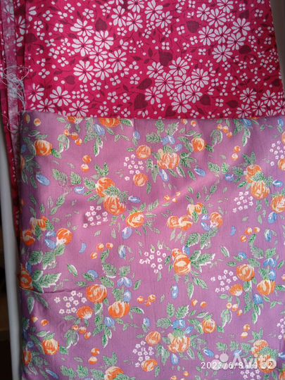 Отрез ткани (парча, хлопок, костюмные, шелк)