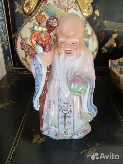 Фарфоровые статуэтки старый Китай винтаж