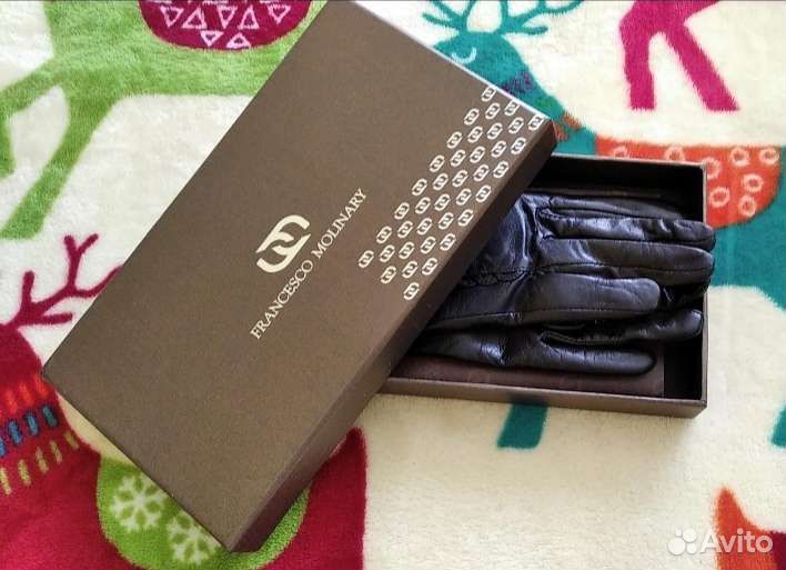 Перчатки кожаные francesco molinary новые