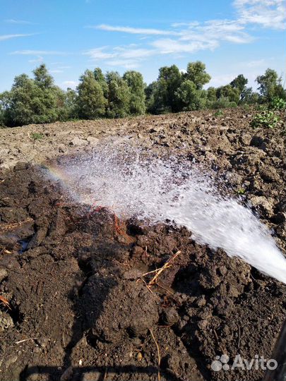 Забивка и прокачка труб(скважина под воду)