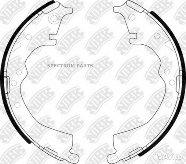 Колодки барабанные NiBK FN2335 nibk FN2335