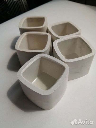 Подсвечник гипсовый квадратный 35 мл