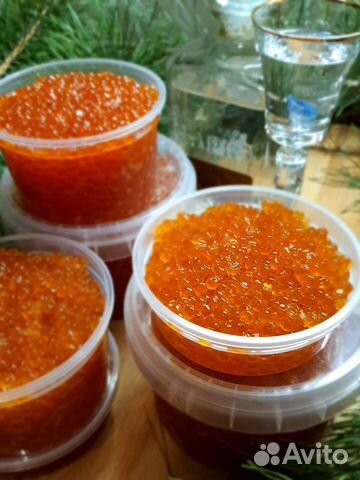 Красная икра горбуши, икра кеты