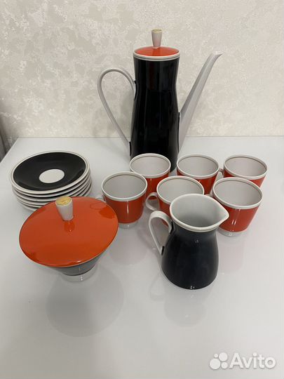 Кофейный сервиз гдр freiberger porzellan