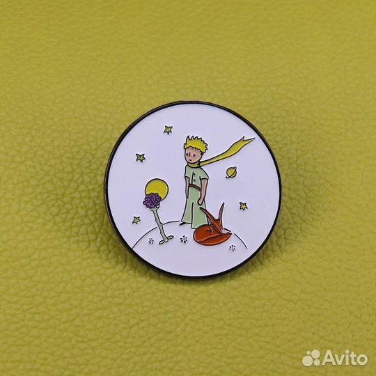 Значок пин Маленький принц Лис