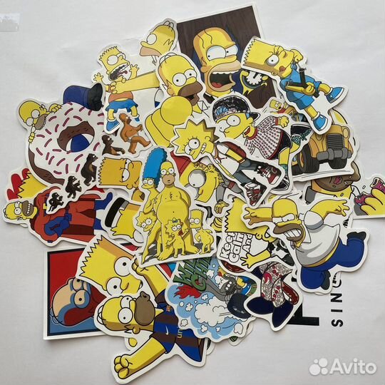 Наклейки симпсоны 26шт