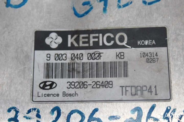 Блок EFI hyundai G4EE getz TB 3920626409