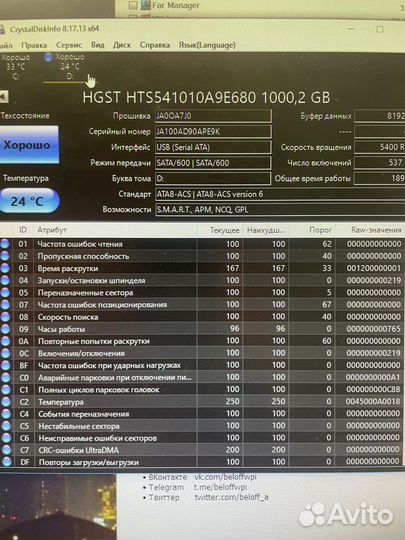 Жесткий диск 1 тб 2.5