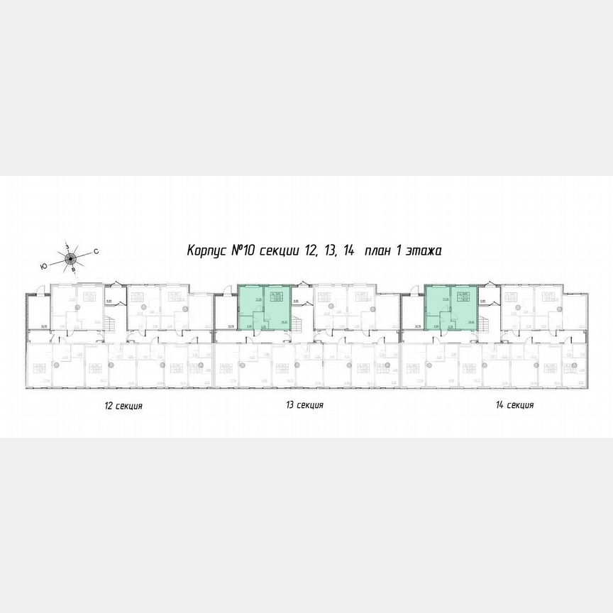 1-к. квартира, 36,3 м², 1/4 эт.