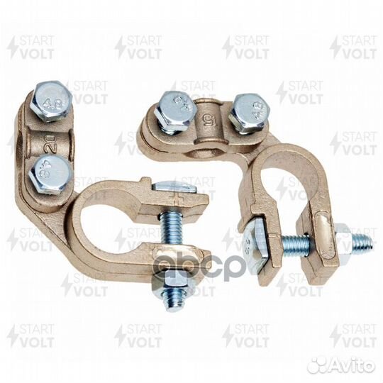 Клеммы акб в комплекте сплав цинка и меди, приж