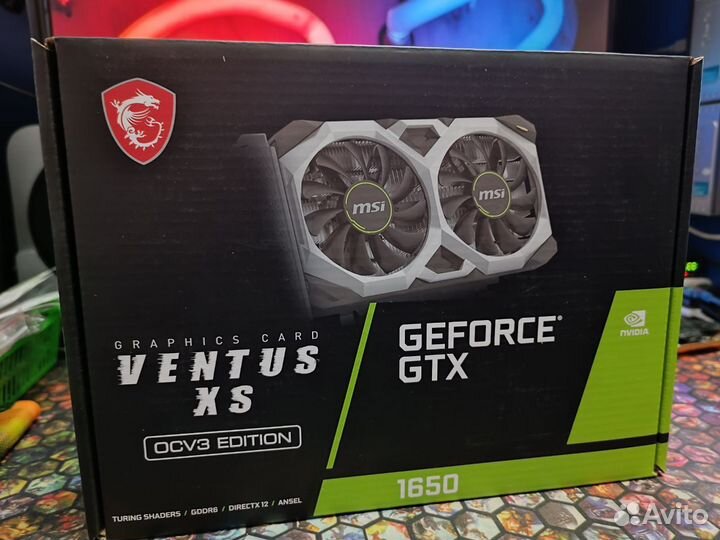Видеокарта MSI GeForce GTX 1650 D6 ventus XS OCV3