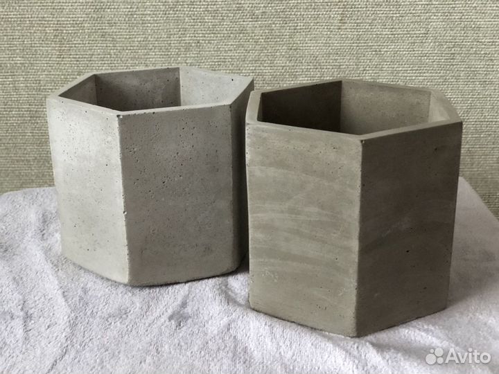 Кашпо из цемента