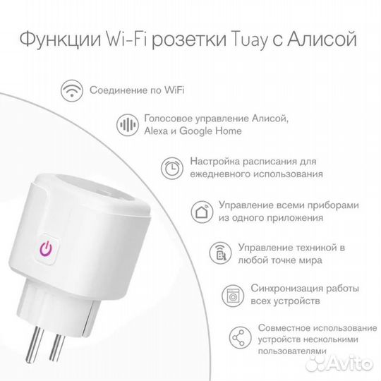 Умная розетка WiFi
