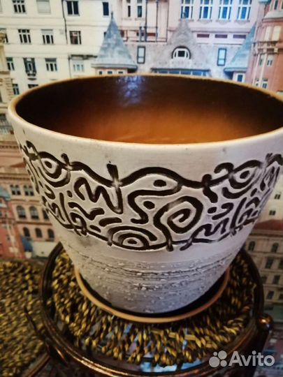 Цветочный горшок керамика