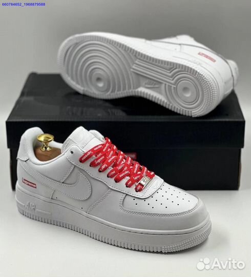 Кроссовки Nike Air Force 1 Low & Supreme (Арт.25804)