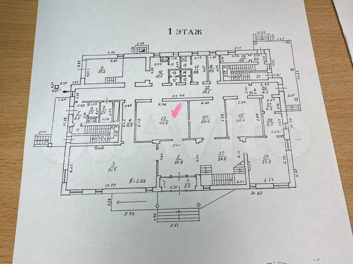 Свободного назначения, 43.6 м²