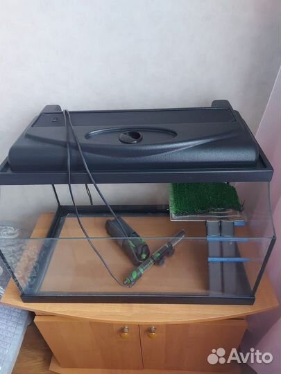 Аквариум для черепах с фильтром и нагревателем