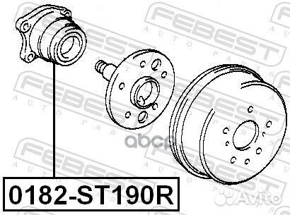 Ступица задняя комплект 0182ST190R Febest