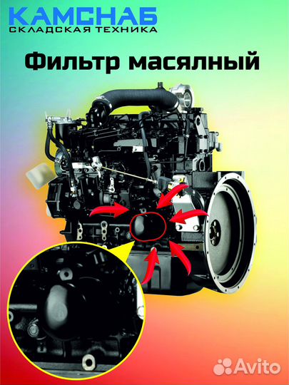 Фильтр масляный для вилочного погрузчика 32A40-00100