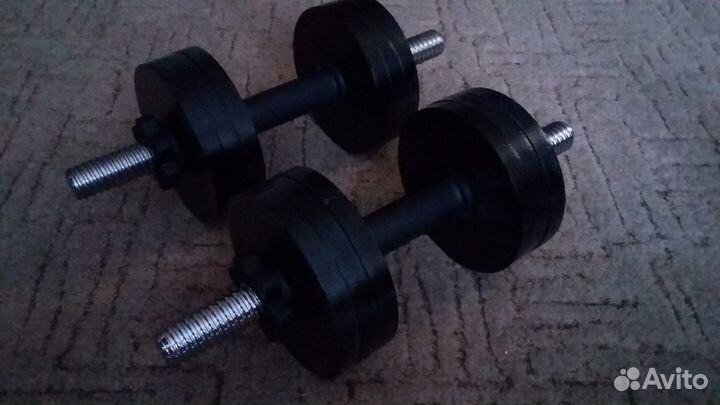 Продам гантели 2 шт вес одной гантели 16кг