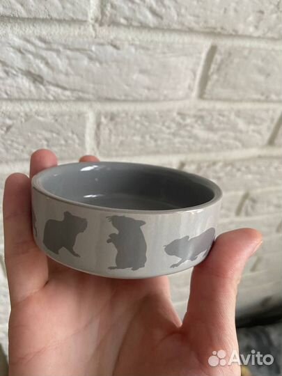 Керамическая миска для грызунов