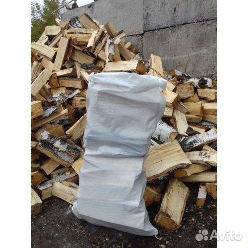 Дрова в мешках береза сухие
