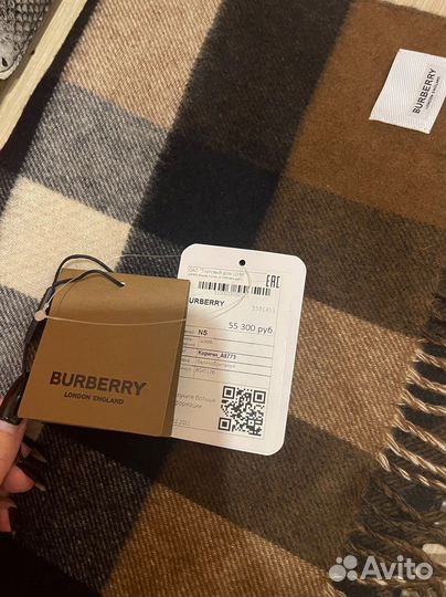Шарф burberry оригинал