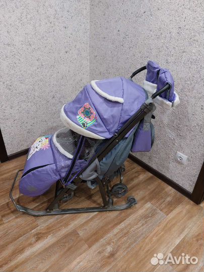 Санки-коляска Galaxy Galaxy kids 1-1 Plus