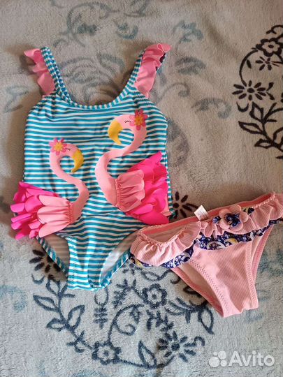 Купальники пакетом вещи для девочки рост 74