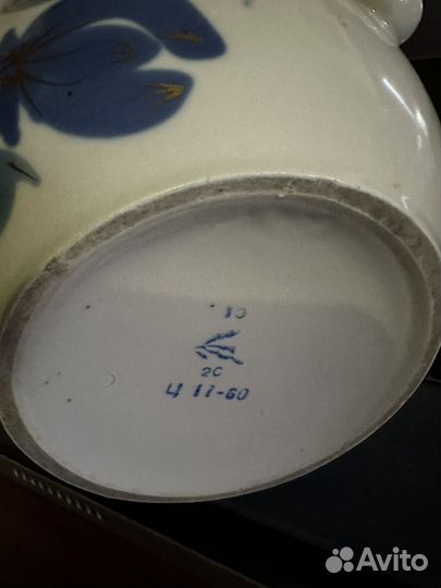 Чайник заварочный фарфоровый большой СССР