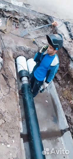 Бригада монтажников теплосетей