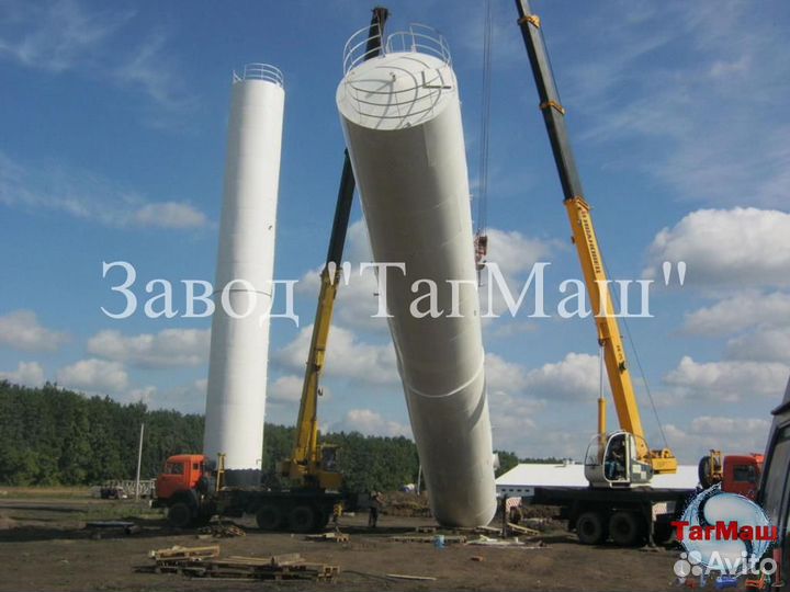 Водонапорная Башня объемом 100 м3, высота 15 м