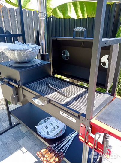 Печь-мангал гриль Искандер-400 «Инклайн Эйр» Сочи