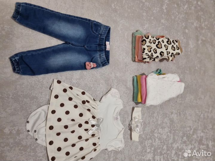 Вещи пакетом на девочку 80 размер