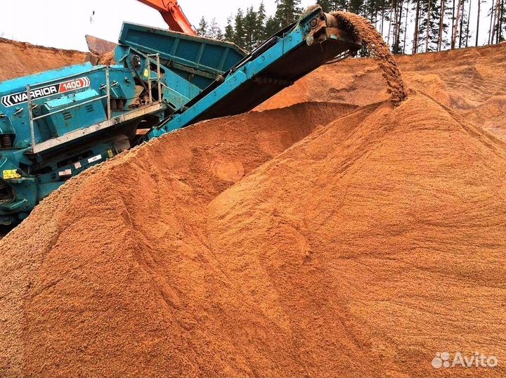 Песок с доставкой (карьерный, мытый)