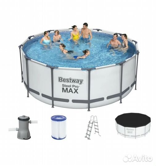 Каркасный бассейн 457 на 122 новый